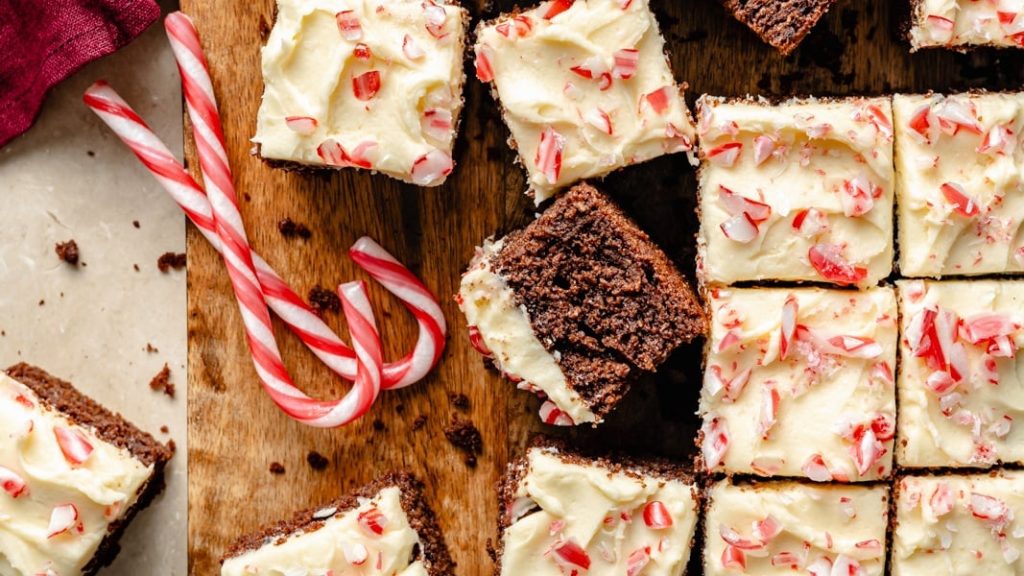 Fudgy Chocolate Peppermint Cake (gluten free)