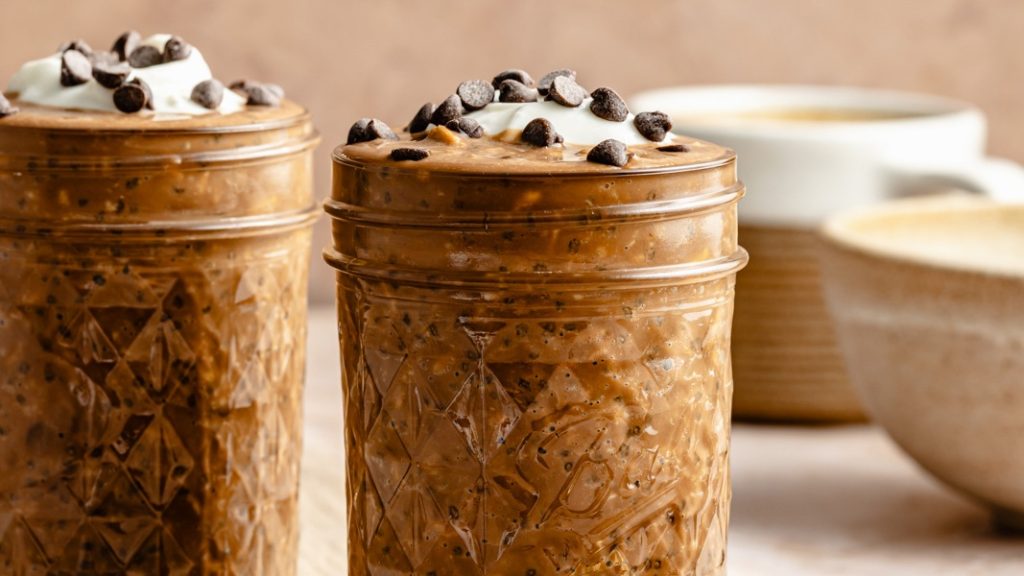 High Protein Coffee Overnight Oats