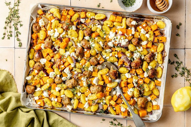 Sheet Pan Butternut Squash Gnocchi with Sausage