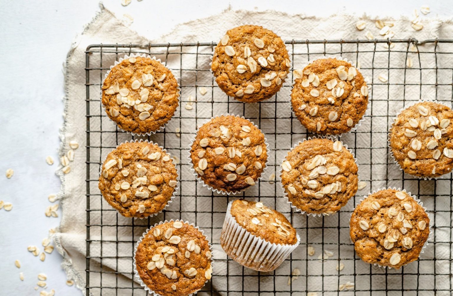 Vegan Banana Oatmeal Muffins | Ambitious Kitchen