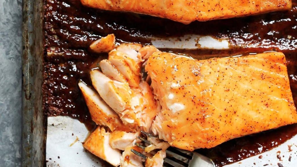 Spicy Maple Salmon (for two!)