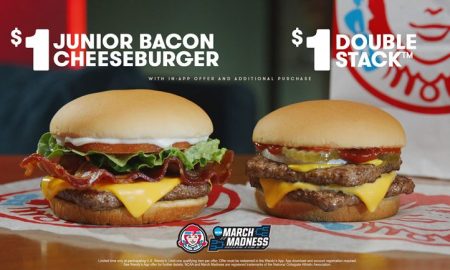 Nothing Beats Fresh: Wendy’s Drops  Jr. Bacon Cheeseburger or  Double Stack in the App to Fuel Fans Through March Madness